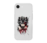 Angry Werewolf Printed Phone Case Slim Cute Cellphone Protective Cover Unisex Compatible with iPhone 16/16 Plus/16 Pro/16 Pro Max/16 E