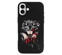 Angry Werewolf Printed Phone Case Slim Cute Cellphone Protective Cover Unisex Compatible with iPhone 16/16 Plus/16 Pro/16 Pro Max/16 E