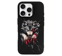 Angry Werewolf Printed Phone Case Slim Cute Cellphone Protective Cover Unisex Compatible with iPhone 16/16 Plus/16 Pro/16 Pro Max/16 E