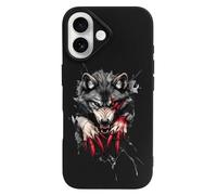 Angry Werewolf Printed Phone Case Slim Cute Cellphone Protective Cover Unisex Compatible with iPhone 16/16 Plus/16 Pro/16 Pro Max/16 E