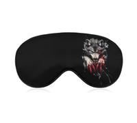 Angry Werewolf Soft Eye Masks for Sleep with Adjustable Strap Breathable Travel Sleeping Covers