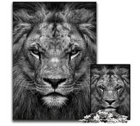 Angry Wild Black Lion King_157313b Jigsaw Puzzles for Adults 1000 Piece Puzzles for Adults for Home Decor & Holiday Fun 1000 PCS