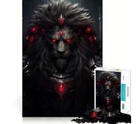 Angry Wild Lion Adult Jigsaw Puzzles1000 Pieces Brain Game Gift High Precision Die Cut Relaxing Indoor Group Activity (38x26cm)