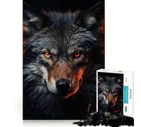 Angry Wolf 1000-piece Puzzle for Teenagers Mind Skill Fun Uniform Size Precise Pieces Relaxing Indoor Group Activity (38x26cm)