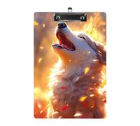 Angry Wolf Acrylic Clipboard for Letter A4 Size Transparent