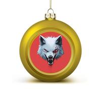 Angry Wolf Christmas Balls for Tree Decoration PC Baubles Hanging Ornaments Festive Decor 1PCS