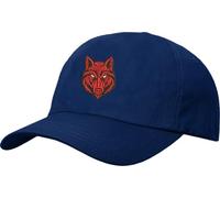 Angry Wolf Face Baseball Cap, Pet Lovers Gift, Wolf Embroidered Design Caps