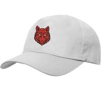 Angry Wolf Face Baseball Cap, Pet Lovers Gift, Wolf Embroidered Design Caps