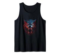 Angry Wolf Face Wolf Head Wolves Art Animal Tank Top