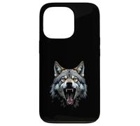 Angry Wolf Head Roaring Wild Animal Forest Art Case for iPhone 13 Pro