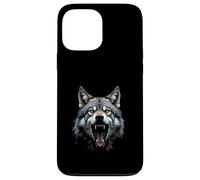 Angry Wolf Head Roaring Wild Animal Forest Art Case for iPhone 13 Pro Max