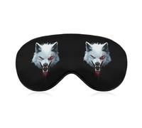 Angry Wolf Lightweight Sleep Masks Funny Blocking Eye Mask for Sleeping with Adjustable Strap
