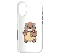Angry Wombat Football Player Funny College Animal Case for iPhone 17