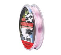 ANGRYFISH 100% Fluorocarbon Fishing Line-Invisible Underwater-Faster Sinking- Ultralow Stretch-Fishing Leader Line (Pink,2LB/0.128MM-55YD)