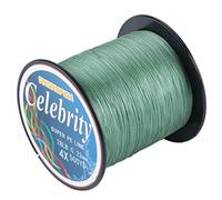 ANGRYFISH 4 Strands Super Strong Braided Fishing Line- Less Expensive -Zero Stretch -Small Diameter-Suitable For Novice Fishermen 500YD-Green35LB