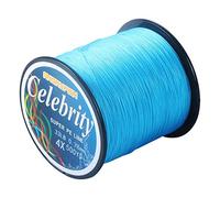 ANGRYFISH 4 Strands Super Strong Braided Fishing Line- Less Expensive -Zero Stretch -Small Diameter-Suitable For Novice Fishermen 500YD-Blue35LB