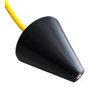 ANGSO-AUTO EVAP Automotive Smoke Machine Cone Leak Diagnostics Tester Exhaust Intake Boot Adapter OD:26-107MM