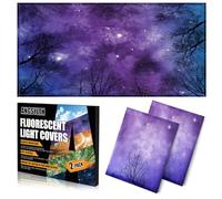 ANGSYLTH 2 Pcs Fluorescent Light Covers, Magnetic Filters - 4 x 2 ft, Classroom, Office, Home & Hospitals