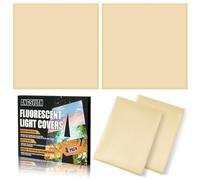 ANGSYLTH - 4 Pack Fluorescent Light Cover - 2x2ft for Ceiling Lights, Magnetic Light Filters for Classroom, Office, Hospitals, Home (Warm Yellow)