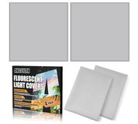 ANGSYLTH 4 Pcs Fluorescent Light Covers - 2 x 2 Feet Covers for Ceiling Lights, Magnetic Light Filters for Classroom, Office, Hospitals, Home (Light Gray)