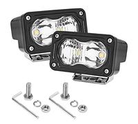ANGU-OFFROAD LED Combo White Lights, Pod Lights 2Pcs 3Inch 40W Super Bright Waterproof Driving Fog Lights LED Cubes Light Bar Bumper Lights Super Pod Light Fit for Auto Car Motorcycle Bike SUV