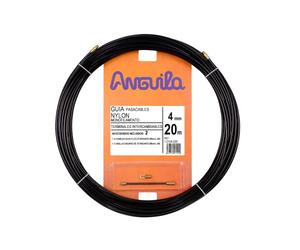 Anguila | Cable Gland Guide | Interchangeable Terminals | Monofilament | Nylon | Color Black | Diameter 4 mm | 20 m