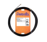 Anguila | Cable Groove Guide | Fixed Terminals | Monofilament | Nylon | Color Black | Diameter 4 mm | 30 Meters