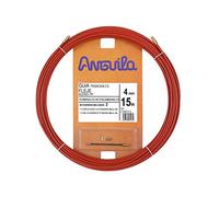 Anguila | Cable Guide | Interchangeable Terminals | Steel + Propylene Strapping | Red | Diameter 4 mm | 15 m