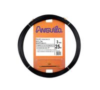 Anguila - Monofilament Nylon Cable Guide, 25 m, Diameter 3 mm, Interchangeable Terminals, Black.