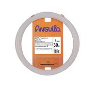 Anguila - Monofilament Nylon Cable Guide, Natural, 30 m, Diameter 4 mm, Interchangeable Terminals, White