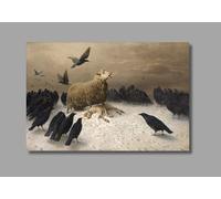 Anguish by Schenck Classic Oil Painting, Canvas Wall Art, Schenck Posters and Prints, for Living Room, Home Wall Decor(70x100cm/Frameless)