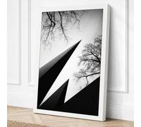 Angular Architecture Canvas Wall Art Print 24x16 Inch