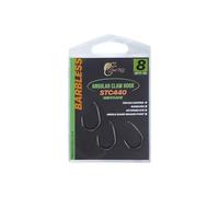 Angular Claw Carp Hooks Wide Gape - STC440, PTFE Coated Barbed/Barbless Claw Hooks size 2 to 8 for Carp fishing (Barbeless, 8)