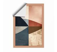 Angular Divisions Geometric Unframed Wall Art Print A4 (29.7×21cm), Wall Decor for Living Room, Bedroom, Office & Home, Art Gift