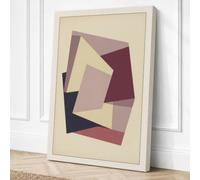 Angular Forms Geometric Canvas Wall Art Print 30x20 Inch (76 x 51 cm)