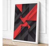Angular Momentum Geometric Canvas Wall Art Print 18x12 Inch