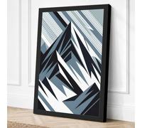 Angular Momentum Geometric Canvas Wall Art Print 18x12 Inch