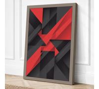 Angular Momentum Geometric Canvas Wall Art Print 18x12 Inch