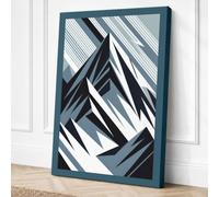 Angular Momentum Geometric Canvas Wall Art Print 18x12 Inch