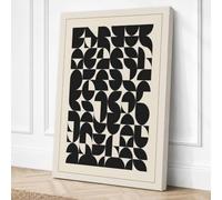 Angular Momentum Geometric Canvas Wall Art Print 18x12 Inch