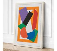 Angular Momentum Geometric Canvas Wall Art Print 18x12 Inch