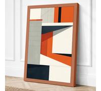 Angular Momentum Geometric Canvas Wall Art Print 18x12 Inch