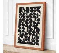 Angular Momentum Geometric Canvas Wall Art Print 24x16 Inch