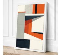 Angular Momentum Geometric Canvas Wall Art Print 24x16 Inch