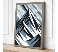 Angular Momentum Geometric Canvas Wall Art Print 24x16 Inch