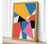 Angular Momentum Geometric Canvas Wall Art Print 30x20 Inch