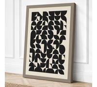 Angular Momentum Geometric Canvas Wall Art Print 30x20 Inch