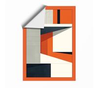 Angular Momentum Geometric Unframed Wall Art Print A2 (59.4×42cm), Wall Decor for Living Room, Bedroom, Office & Home, Art Gift