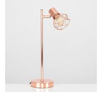 Angus Industrial Copper Table Lamp ValueLights Copper One Size