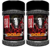 Angus & Oink | Black Gold Supercharged SPG BBQ Rub | Beef Seasoning | 250g (Pack of 2)